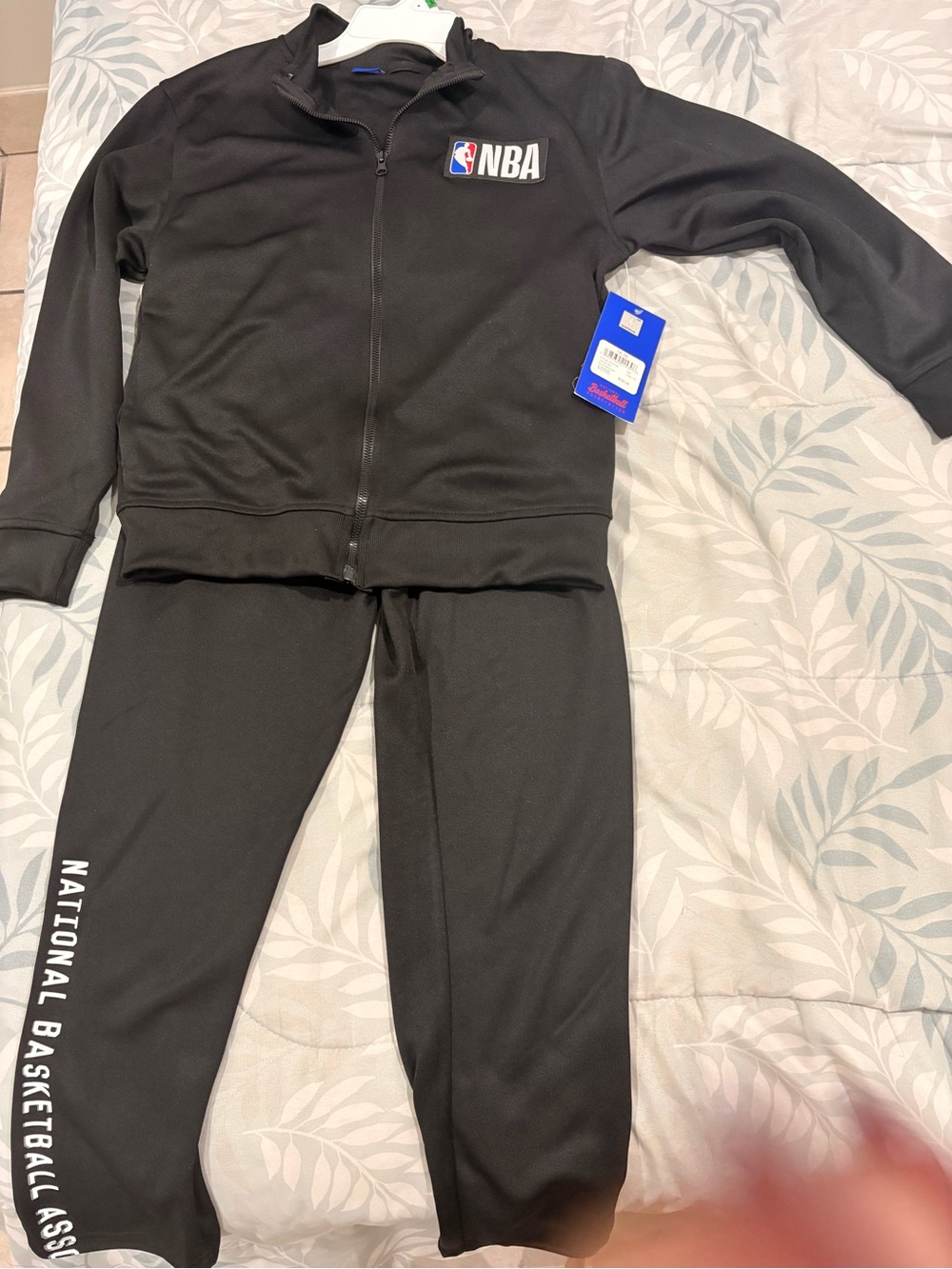 NBA Black Kids Sweatpants & Zip Jacket Set